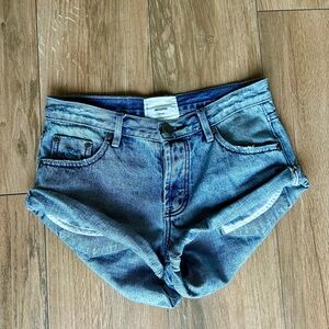 One Teaspoon Bandit Denim Shorts Size 25